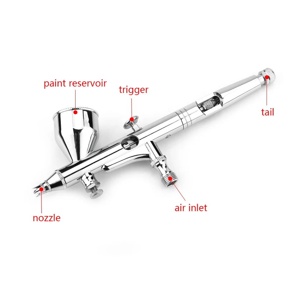 ANENG 0,2 мм распылительное отверстие двойного действия гравитационная подача Аэрограф набор электроинструментов для DIY ручной живописи/украшения торта/ремонт кожи