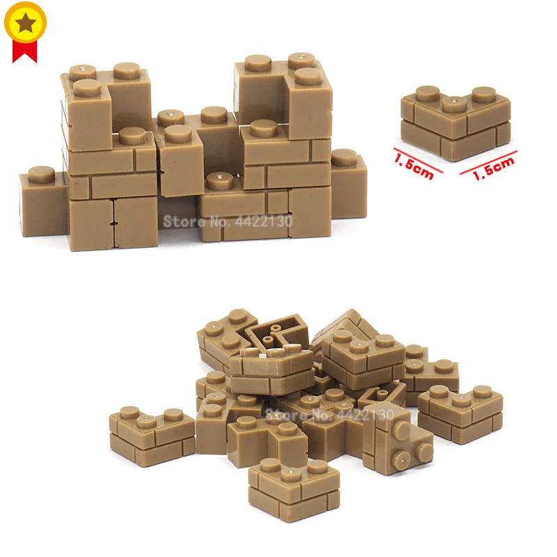 Building Blocks Accessories 1x3 Corner brick Diy City Military Battlefield Figures Mini Gift For Children With legoinglys lepin