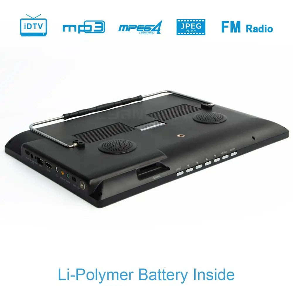 LEADSTAR D14 14 inch HD Portable TV DVB-T2 ATSC Digital Analog Television Mini Small Car TV Support