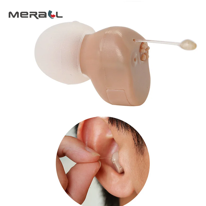 Ear Hearing Aid Mini Wireless For Elderly Right/Left Ear Best Sound Amplifier Invisible Batteries Digital Health Care Products