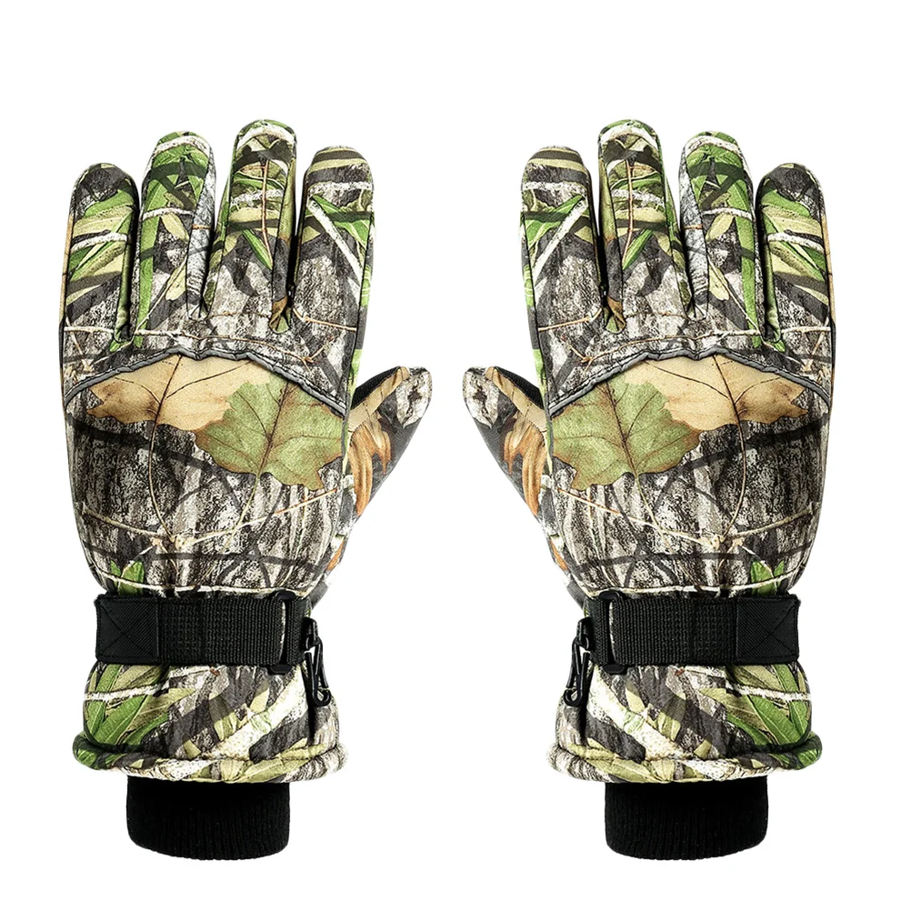 1 Pair of Gloves Camouflage Soft Touch Screen Warm Thicken Running