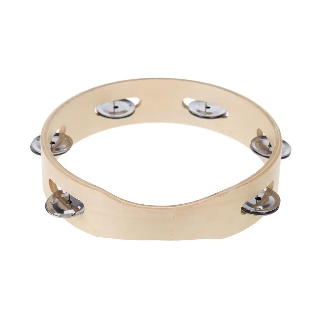 pandereta madera niños