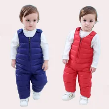 Детская зимняя одежда; детские брюки для малышей; комбинезон; брюки; хлопковая одежда на пуху; 2, 3, 4; для маленьких мальчиков и девочек