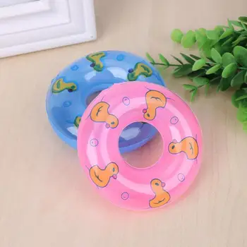 

Duck Print Inflatable Buoy Play House Toy Swimming Buoy Safety Float For Barbie Doll Accessories Gifts