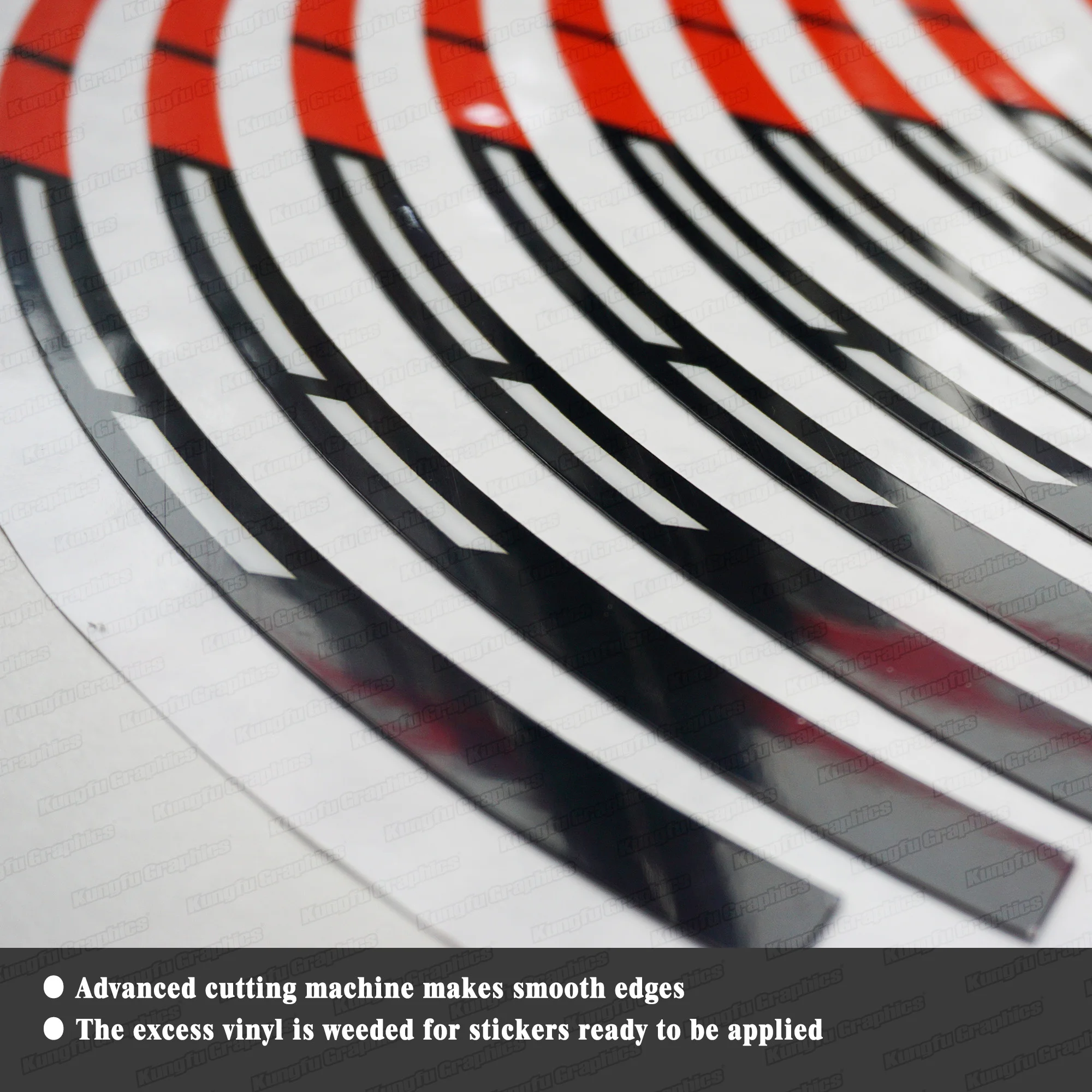 17 & 17 INCH DIRT BIKE RIM PROTECTORS WHEEL DECALS TAPE GRAPHICS