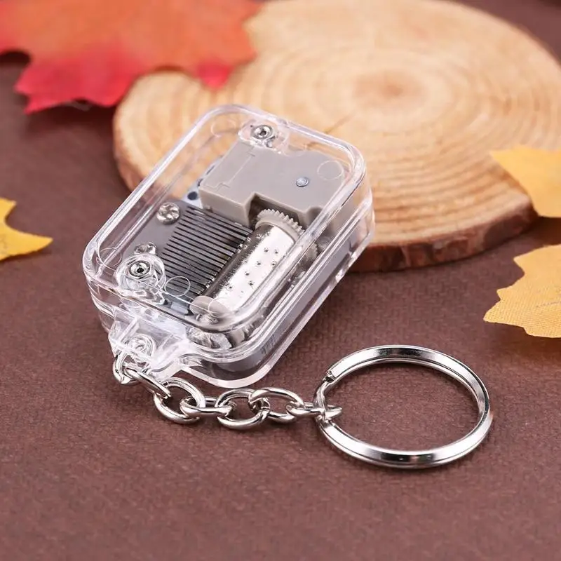 

Kids DIY Music Box Movement Keychain Handy Crank Musical Birthday Gifts Toy Musical Instrument Toy Musical Melody Gifts