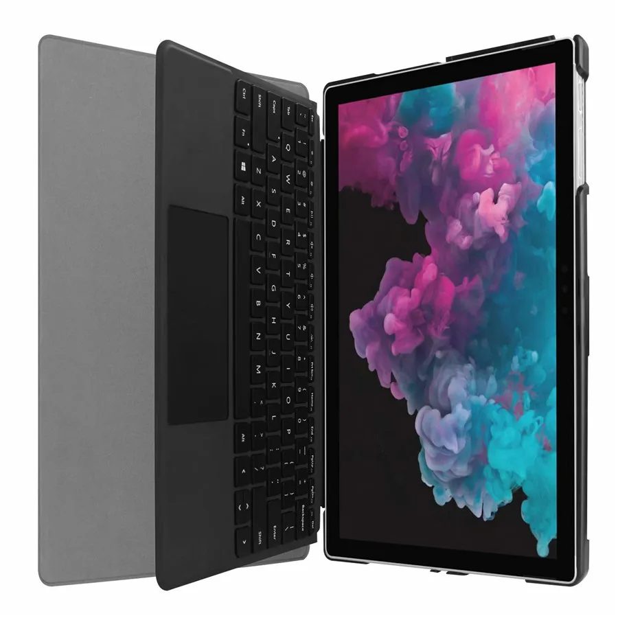 Чехол для microsoft Surface Pro 7 12,3 ''() чехол для microsoft Surface Pro 4/5/6/7 12,3 дюймов ультра тонкий раскладной чехол с подставкой+ Защитная пленка на экран