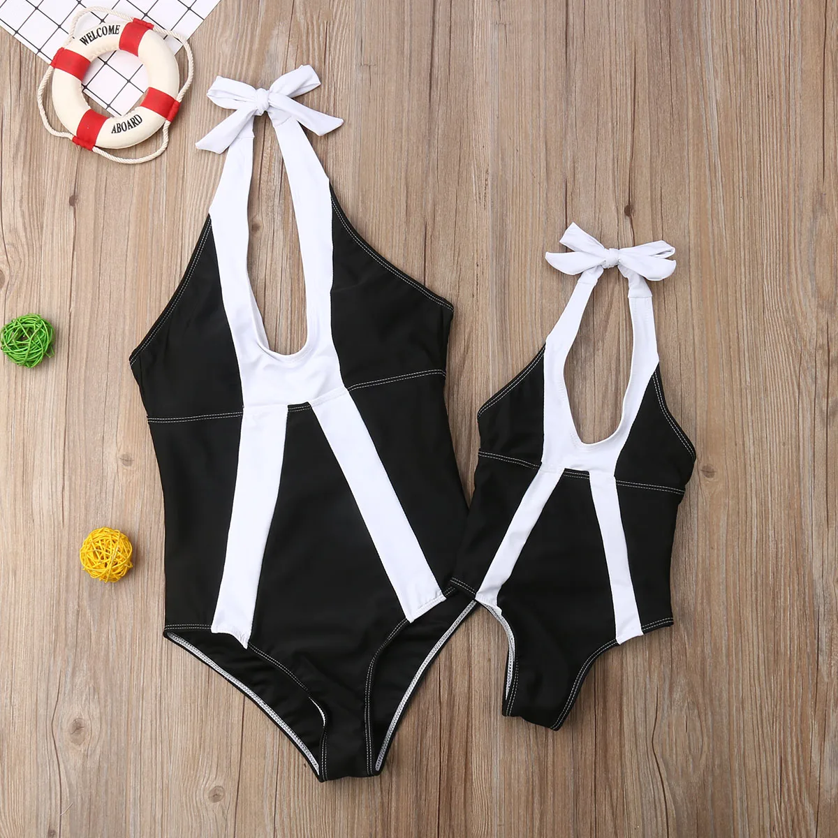 

2019 Summer New Family Matching Bikini Mother and Daughter Bodysuit Bathing Suit Swimwear Kids Women Swimsuit NEW