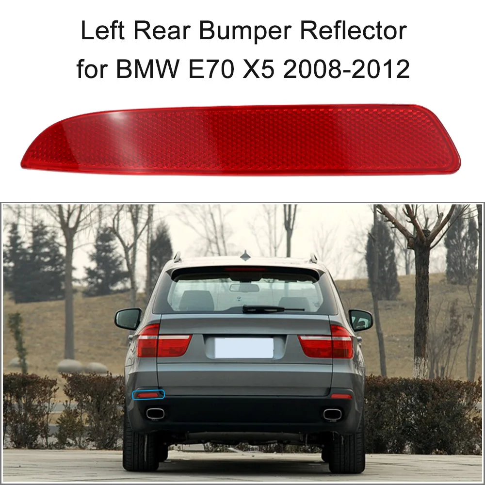 Красный отражатель бампера для BMW E70 X5 2008 2012 OEM 63217158950|Светоотражающие ленты| |