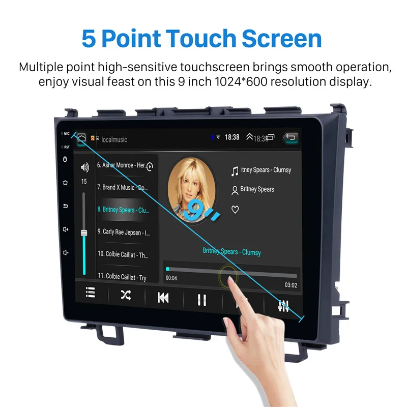  Seicane Android 8.1 2Din Car Radio GPS Navigation For Honda CRV 2006 2007 2008 2009 2010 2011 Multi