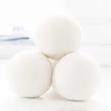 6 шт Шерсть сухой шар шерсть ручной работы шарики для сушки стиральная машина Белый сухой комплект мяч мягкий безопасный сухой шар