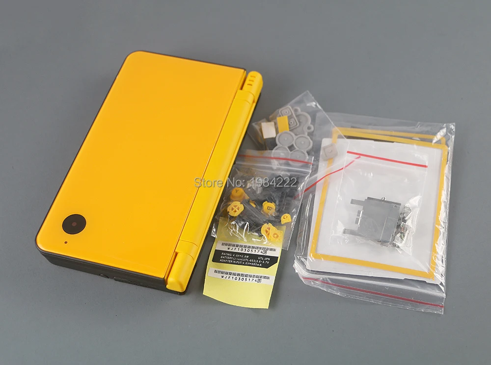 

7 colors Full Housing Cover Shell Case for Nintend NDSi XL/LL Console Shell with Button kits silicone rubber lens for ndsixl LL