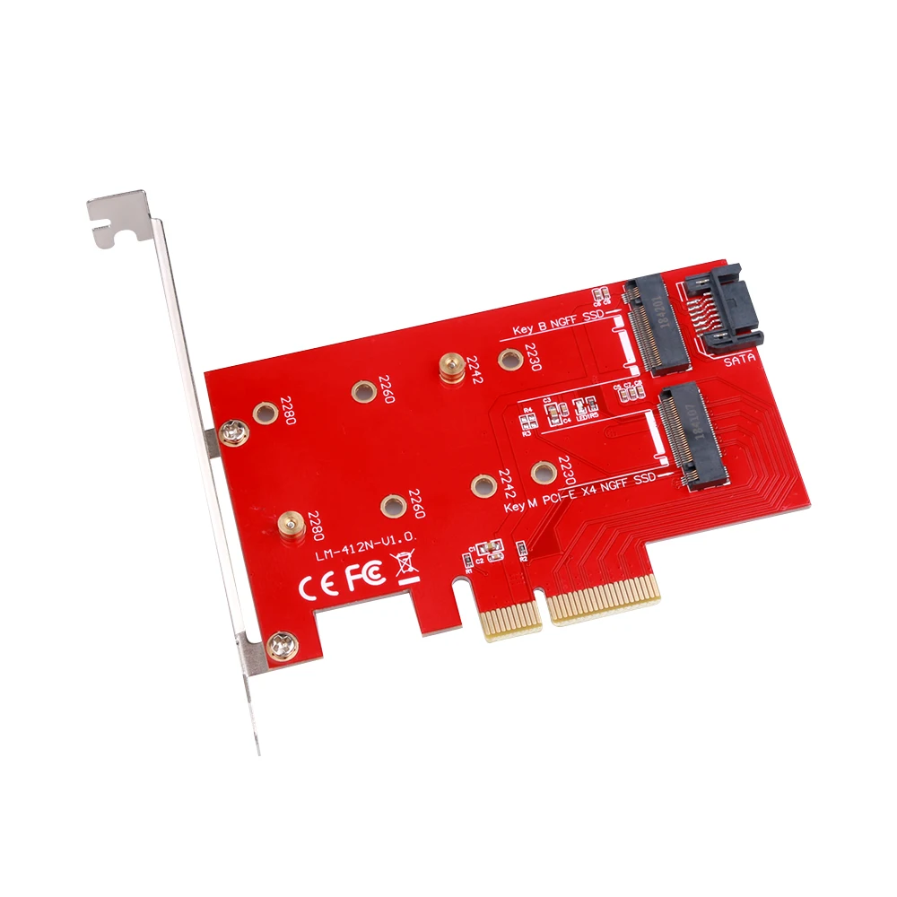 Порт able NGFF к PCIE X4 адаптер M Key и B SATA порт расширения карты Поддержка порта PCI Express 3 0