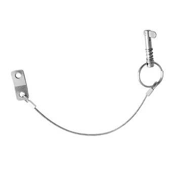 

Quick Release Pin, Boat Bimini Top Pin, Stainless Steel with Lanyard, Spring Loaded