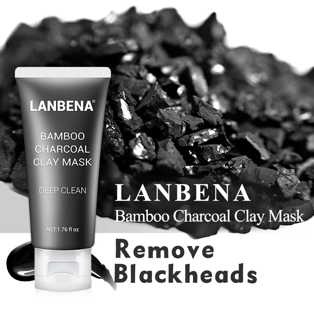 Lanbena Bamboo Charcoal Clay Face Mask Remove Blackheads Grease Clean Pores Deep Cleaning Oil Controlling Firming Nourishing Lanbena Bamboo Charcoal Clay Face Mask Remove Blackheads Grease Clean Pores Deep Cleaning Oil Controlling Firming Nourishing