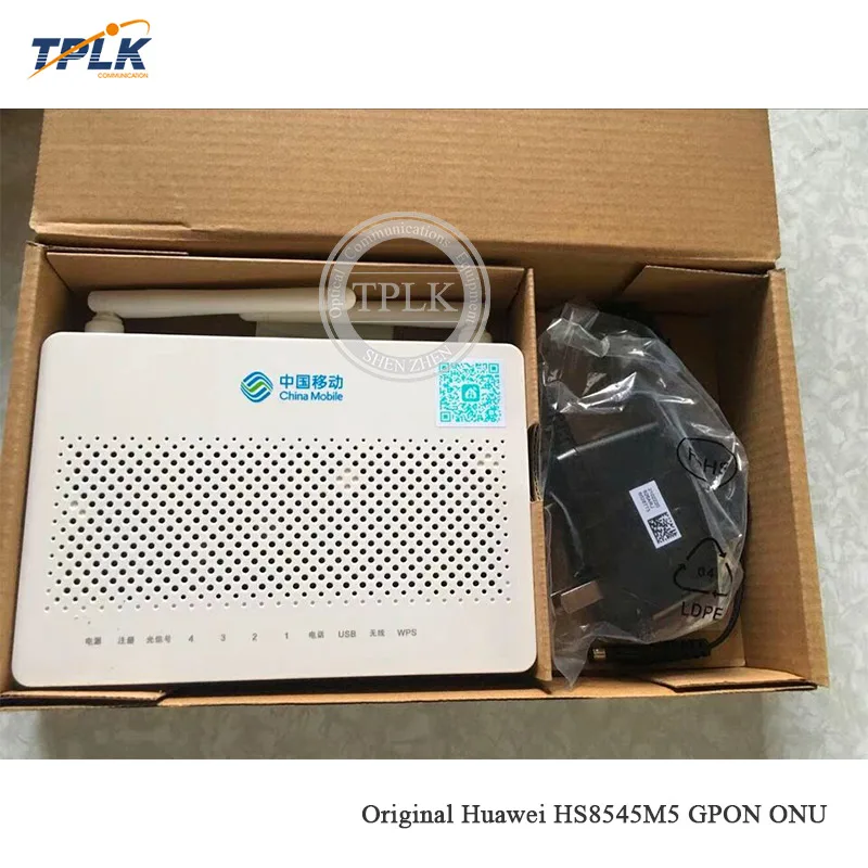 Оригинальный ONT Fibra Optica HW HS8545M5 GPON маршрутизатор FTTH HGU модем с 1GE + 3FE 1TEL wifi функция