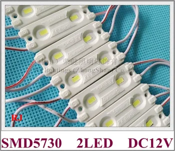

injection LED module waterproof LED light module for mini letters SMD5730 DC12V 2led 1W IP65 46mm(L)*15mm(W)*5mm(H)