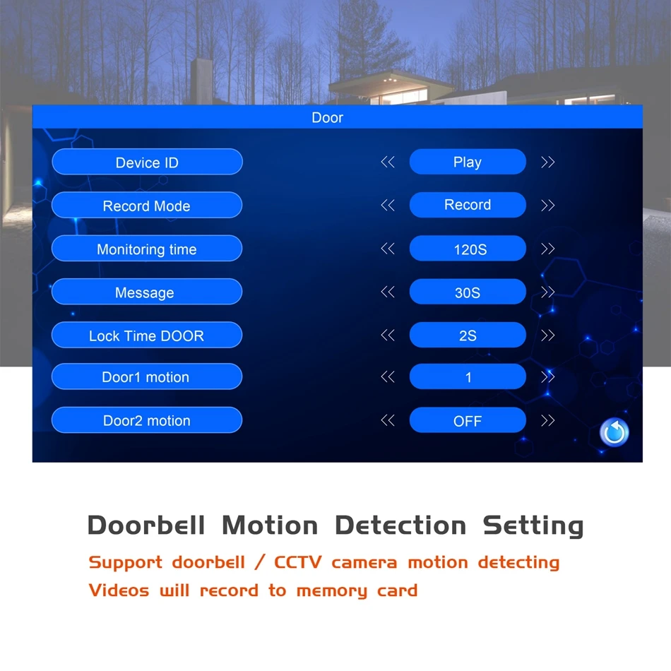  7 inch Video Door Phone Built-in power supply Intercom Doorbell with IR CCTV Camera and Electronic  - 4.00008E+12