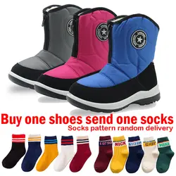 Зимняя обувь для девочек зимние сапоги детские непромокаемые походные ботинки для мальчиков уличная зимняя обувь для девочек сапоги на