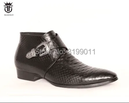 FR. LANCELOT Winter Männer Schuhe Wildleder Echtleder Männer US $100.32 49% OFF|FR. LANCELOT Winter Männer Schuhe Wildleder Echtleder Männer Stiefeletten Luxury Brand Schwarz herren High Heel stiefel in FR.