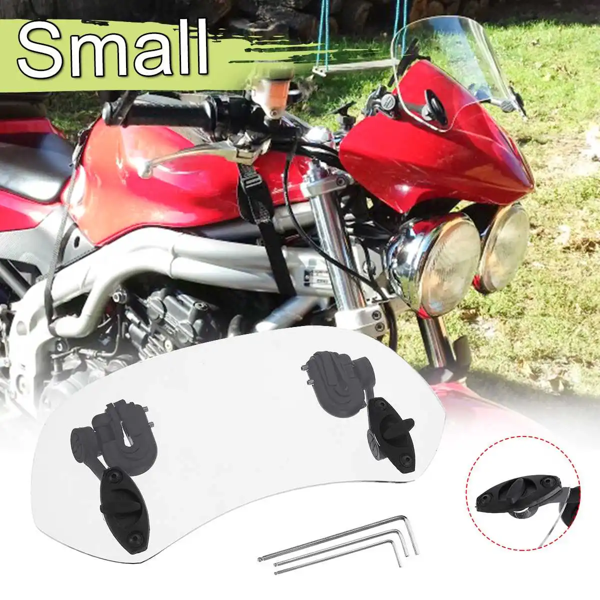 

Universal Motorcycle Windshield Airflow Adjustable Windscreen Extension Wind Deflector For BMW For KTM For Honda For yamaha