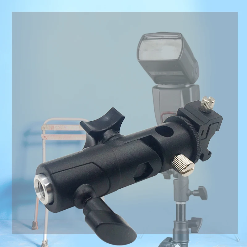 

New Swivel Flash Hot Shoe Umbrella Holder Mount Adapter for Studio Light Type E Stand Bracket Photo Studio Accessories