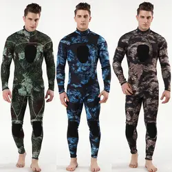 Новый 3 мм неопреновый водолазный костюм камуфляж гидрокостюмы для подводной рыбалки для мужчин цельный плавательный серфинг Триатлон