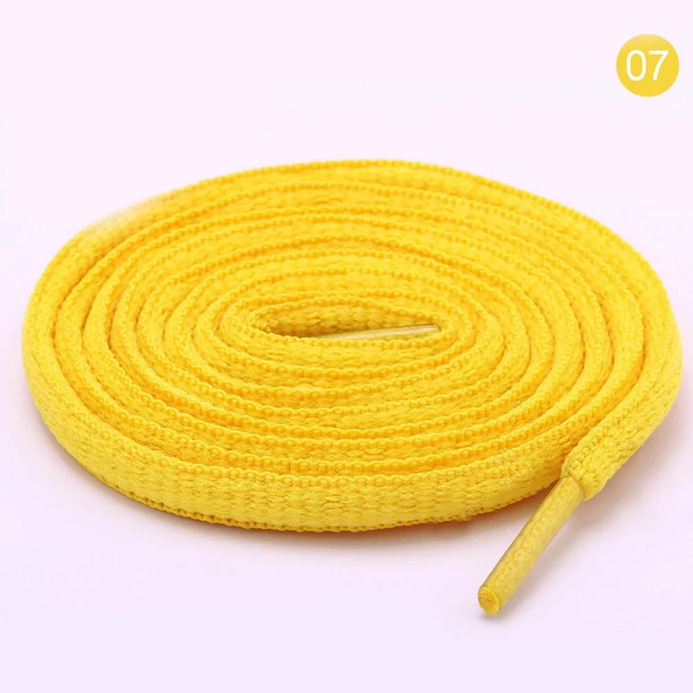 1Pair Oval Athletic Shoelaces Sport Sneaker Boots Shoe Laces Strings Multicolor Solid Color 33 Candy Color Fashion Shoelaces