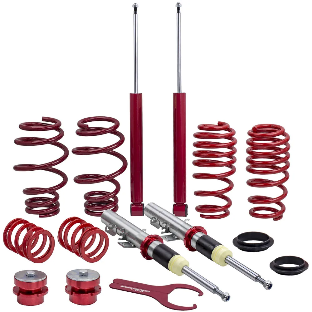 Для VW POLO 9N 9N3 (02 09) COILOVERS регулируемая подвеска Снижение пружины
