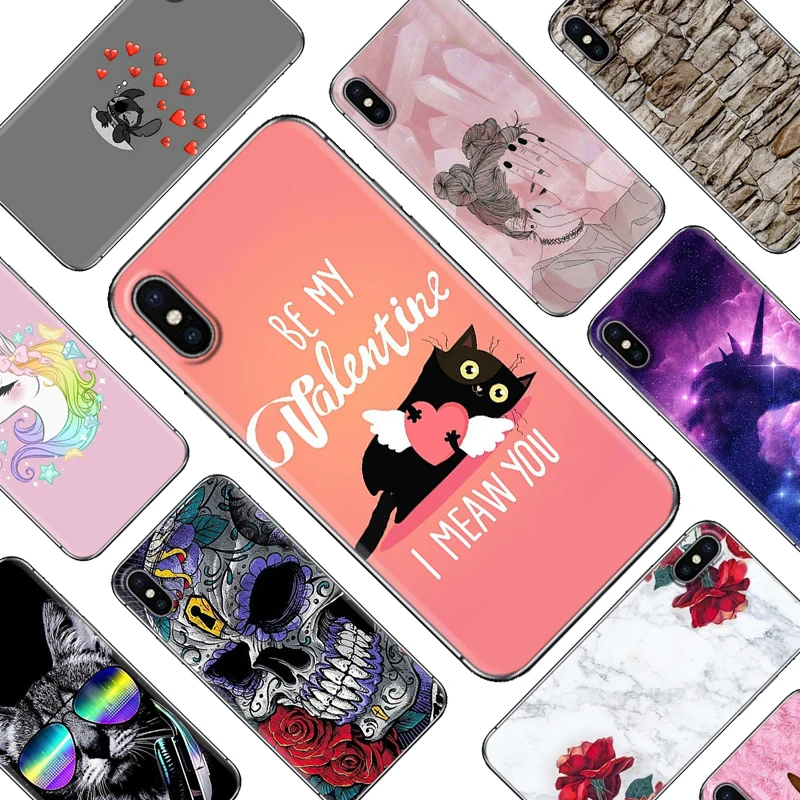 

Alcatel 1X/ 3/ 3C/ 3V/ 3X/ 5/ U5 Plus/ 5V/ 7 Ins Style Colorful Painted Back Phone Cover Soft Phone Case