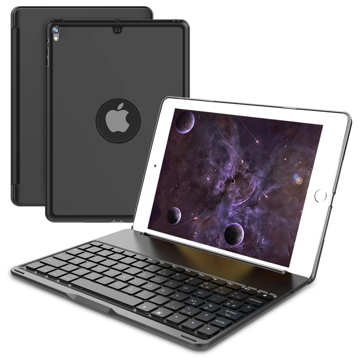 Для iPad Air 2019 чехол для ноутбука Рисунок 7 цветов Подсветка Беспроводной Bluetooth американская клавиатура Сплав Tablet Case для iPad Pro 10,5 случае