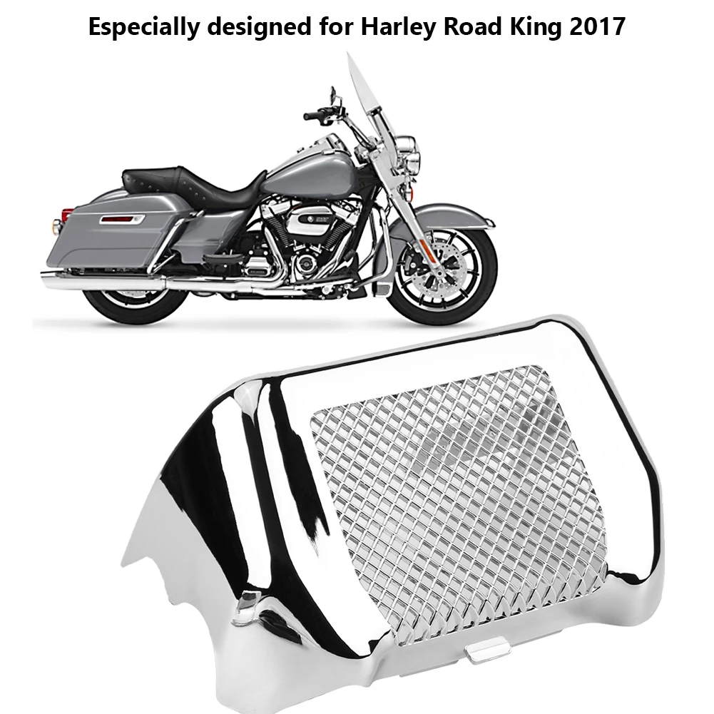 

Motorcycle Oil Cooler Cover Protector Kit with Bracket Universal for Road Glide Street GLIDE Road King FLTRX 2017-2018 NEW