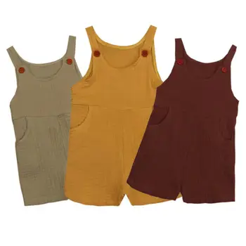 

Pudcoco Kids Baby Girls Boys Sleeveless Cotton Bodysuit Jumpsuit Clothes outfits Sunsuit