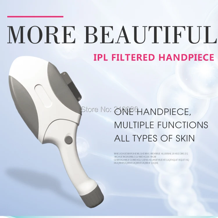 

Filtered IPL Handpiece matching IPL or E-light/SHR/ Beauty machine