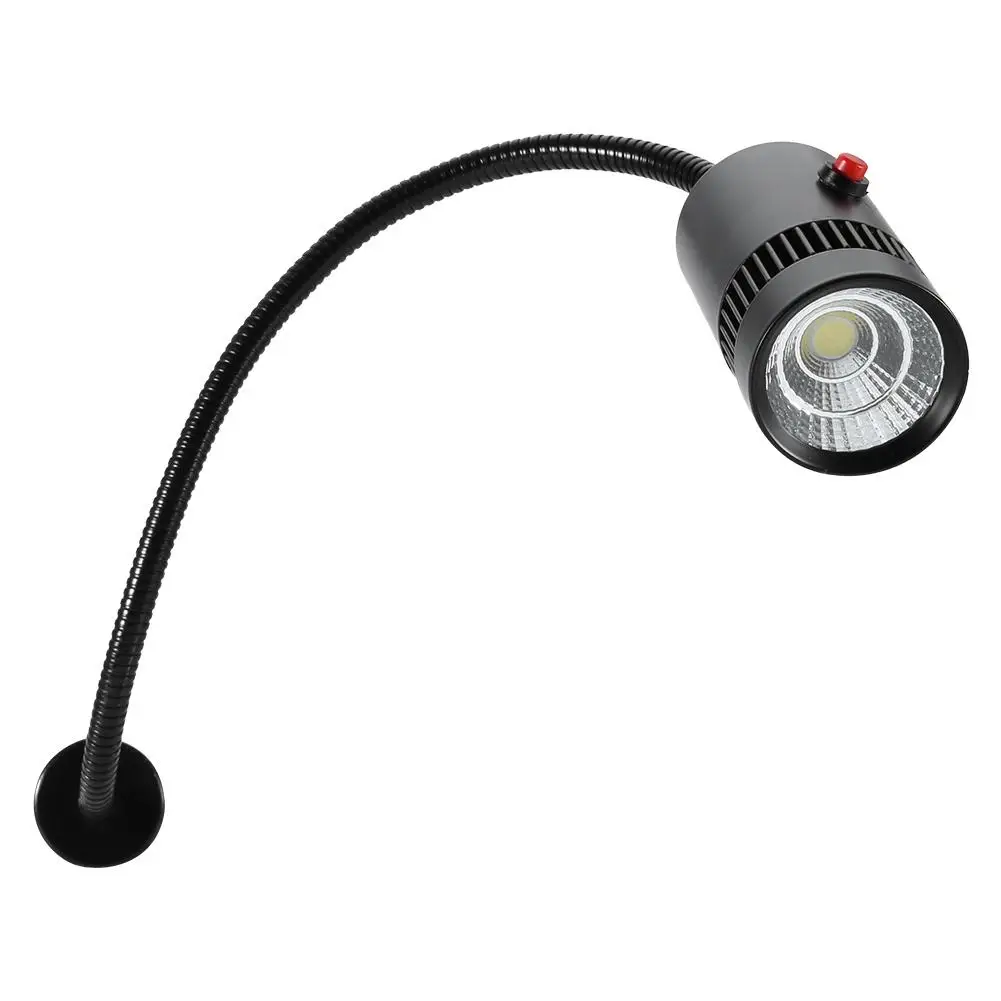 Comprar 7W 110 220V máquina de coser con luz LED cuello ajustable máquina herramienta tornos lámpara con montaje magnético con enchufe de EE. UU.