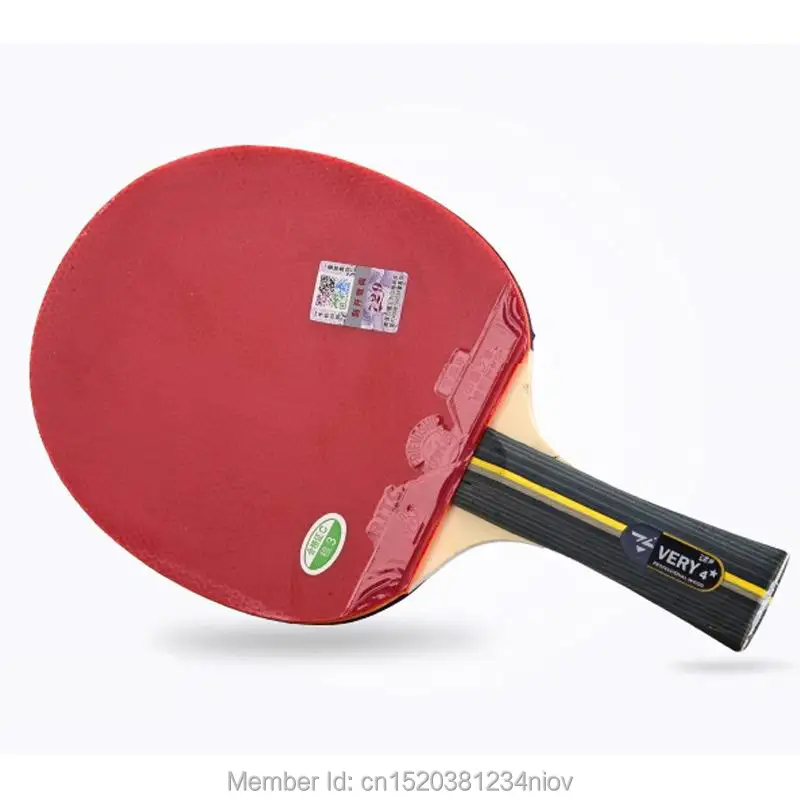 الأصلي 729 النهائي مضرب جدا-4 هجوم سريع مع حلقة تنس طاولة مضرب بينغ بونغ مضرب البثور في لكلا الجانب