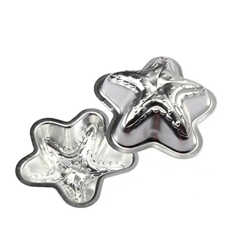 

Metal Soap Bath Salts Mould Sea Star Cake Pan Mold Cake Making Tool For DIY Crafting Pudding Dessert
