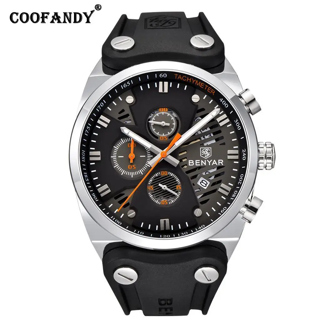 

Men Fashion Casual Multifunctional Round Dial Quartz Wrist Watch Luminous, Calendar, Hours/Minutes/Seconds