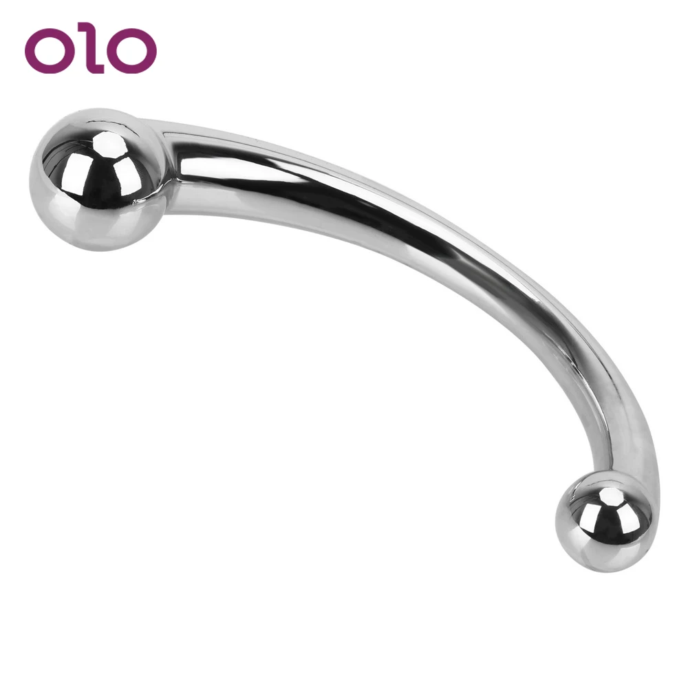 OLO Stainless Steel Anal Plug Prostate Massage Double Head Butt Female Masturbation Sex Toys for Women Adult sexshop | Красота и