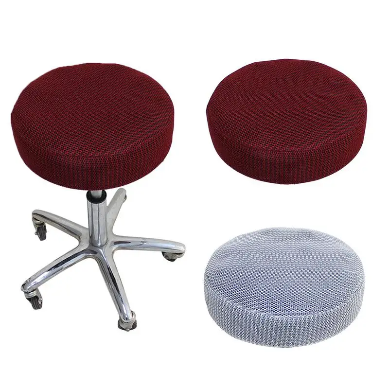 

Simple Summer Breathable Mesh Round Stool Cover Comfortable Home Decoration Bar Restaurant Stool Cover Suitable For Bar Study