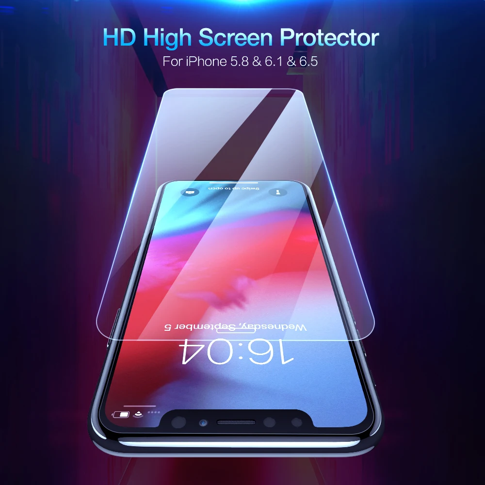 

KISSCASE Tempered Glass for Xiaomi A2 A1 Mi 8 lite Pocophone F1 Screen Protector Film for Redmi Note 5 6 pro Scratch Proof