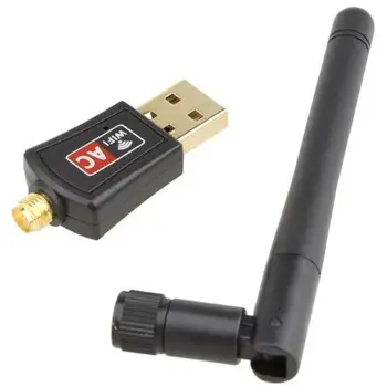 

BEESCLOVER 600Mbps Wireless USB Wifi Network Adapter Dongle Dual Band 2.4G/5.8Ghz with Antenna