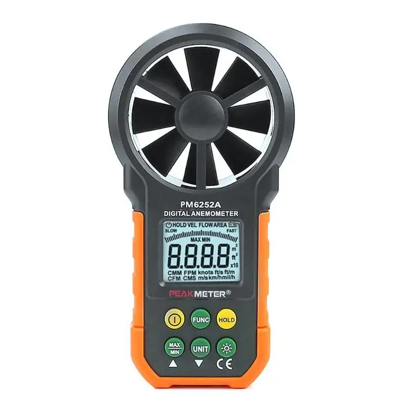 

MS6252A Digital Anemometer Wind Speed Meter Tester Anemometro Display Air Volume Measuring MeterSpeed Measuring Instruments