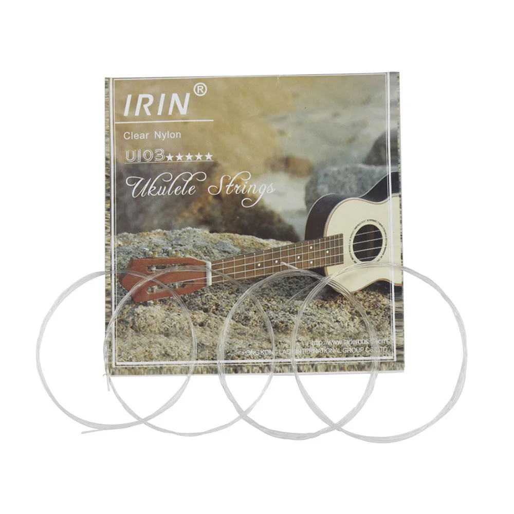 4 шт./компл. Ukelele Uke струны нейлоновый материал черный струнный инструмент