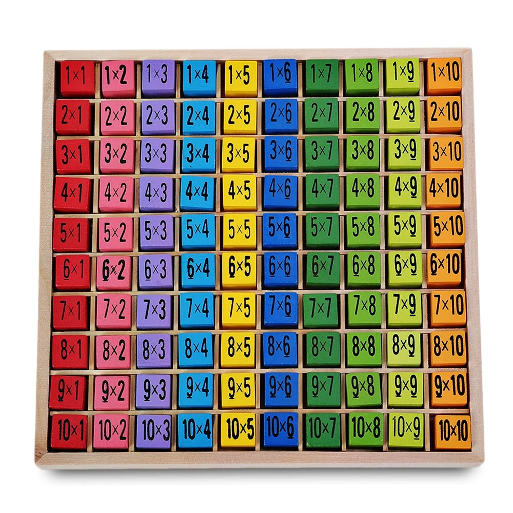 Youlebi таблица умножения развивающие игрушки 10x10 фигурные блоки|Юный математик| |