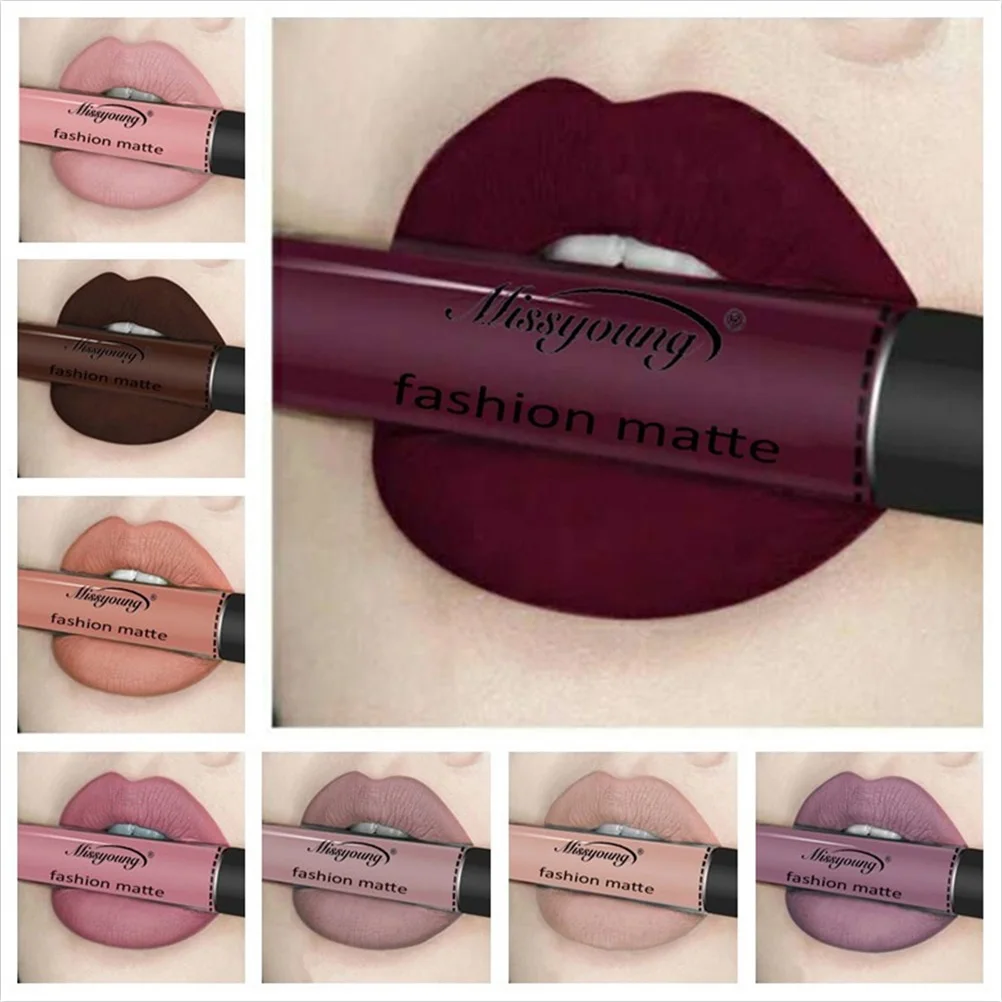 

Women Fashion Waterproof Nude Lipliner Long Lasting Liquid Matte Lipstick Kit Lip Liner Cosmetics Women Fashion Lip Makeup