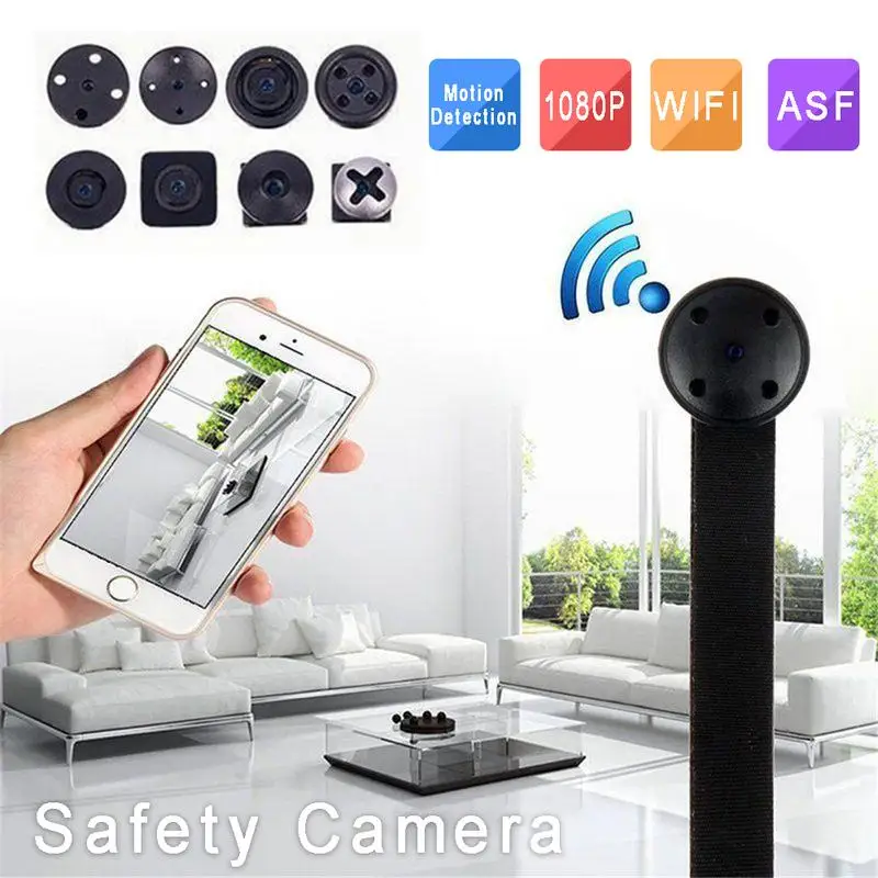 

1080P HD WIFI Security Camera Mini Hidden IP Camera Wireless DIY Module DV DVR NVR Nanny Cam 90 Degrees Lens View Angle Camera