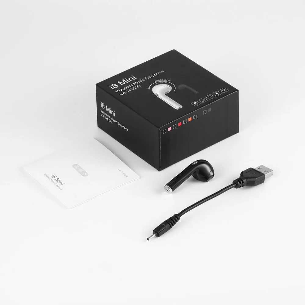 Беспроводной мини Музыка одного уха наушники Bluetooth V4.1 + EDR вращающийся 180 градусов