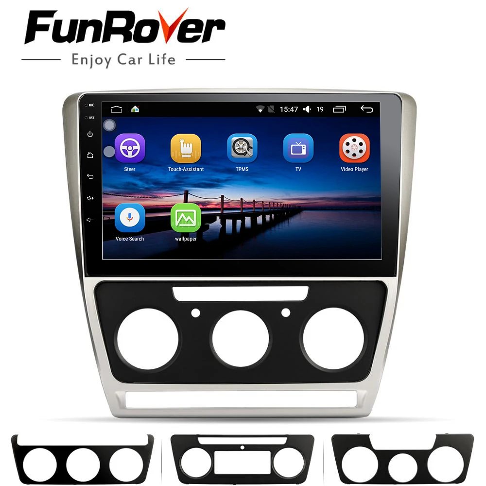 

Funrover 2.5D+IPS Car radio Multimedia player Android 9.0 Navigation GPS no dvd For Skoda Octavia 2008-2013 A 5 A5 Yeti Fabia BT