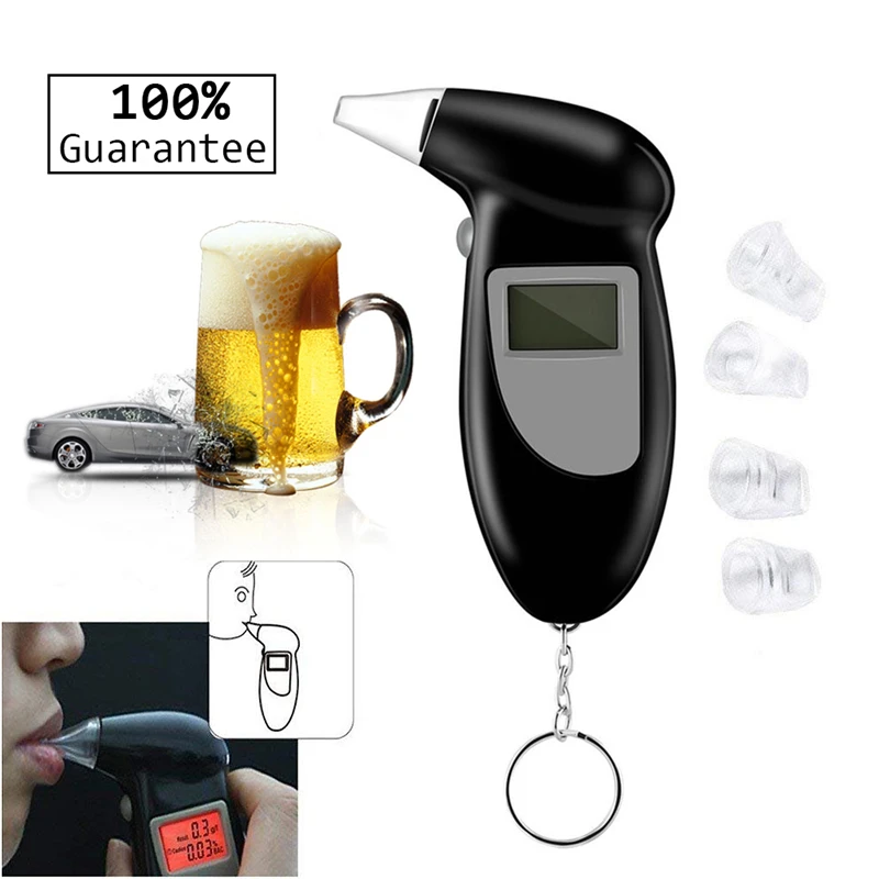 

Portable Mini Professional Digital Alcohol Breath Gas Analyzer Detector Meter For Air Quality Monitor Sensor with LCD Display